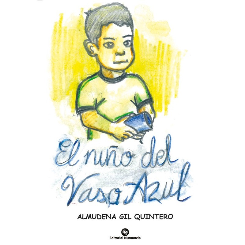 El niño del vaso azul