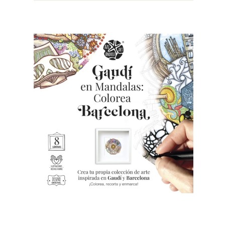 Gaudí en Mandalas: Colorea Barcelona