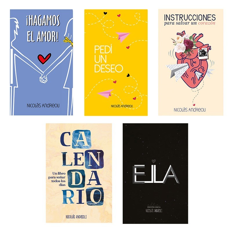 Pack Libros - Instrucciones para salvar un corazón - Pedí un deseo - ¡ Hagamos el amor ! - Un libro para soñar todo los días.